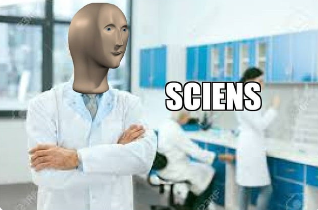 Science man meme